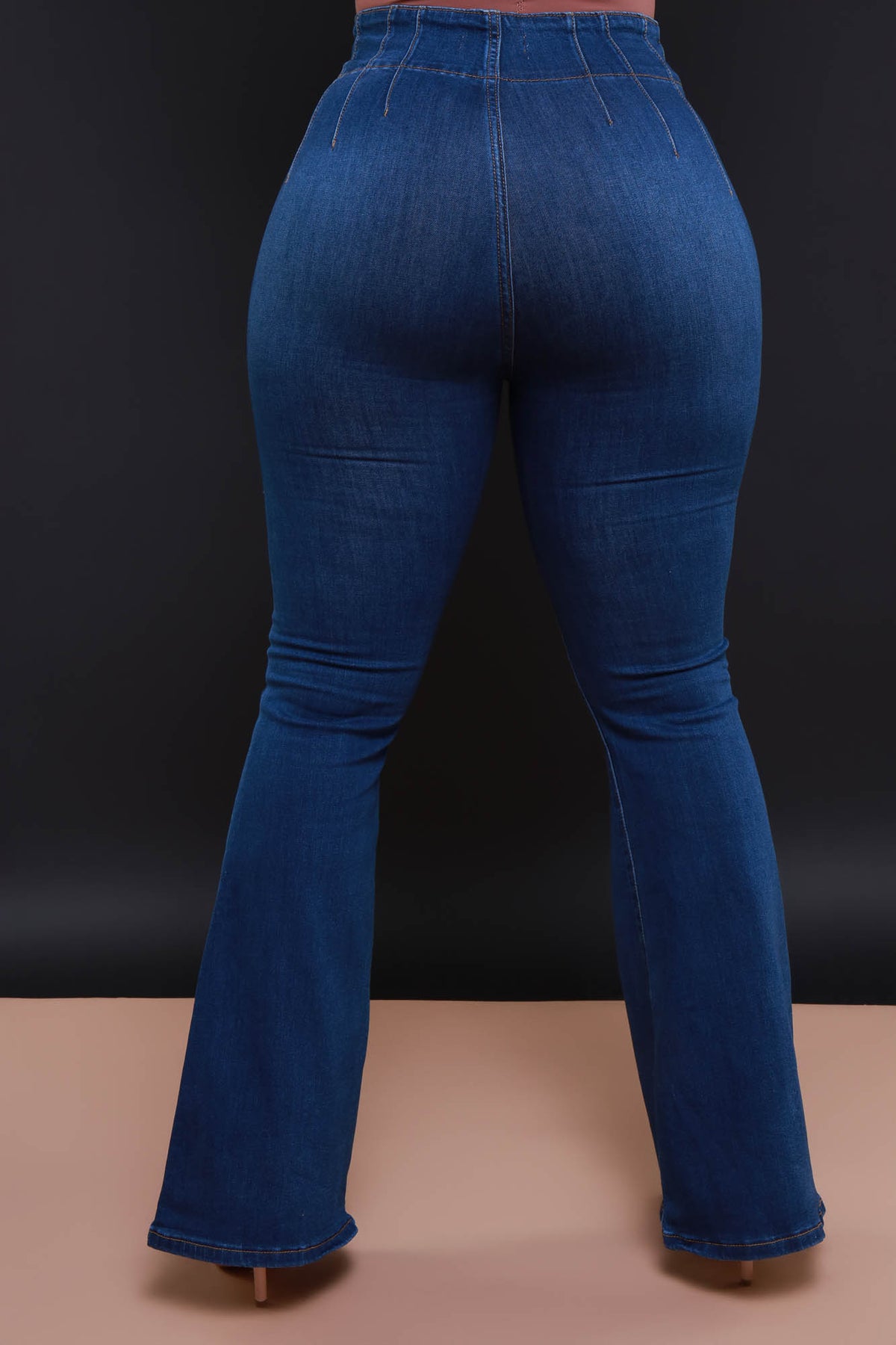 
              Solve It High Rise Butt Lifting Stretchy Flare Jeans - Dark Wash - Swank A Posh
            