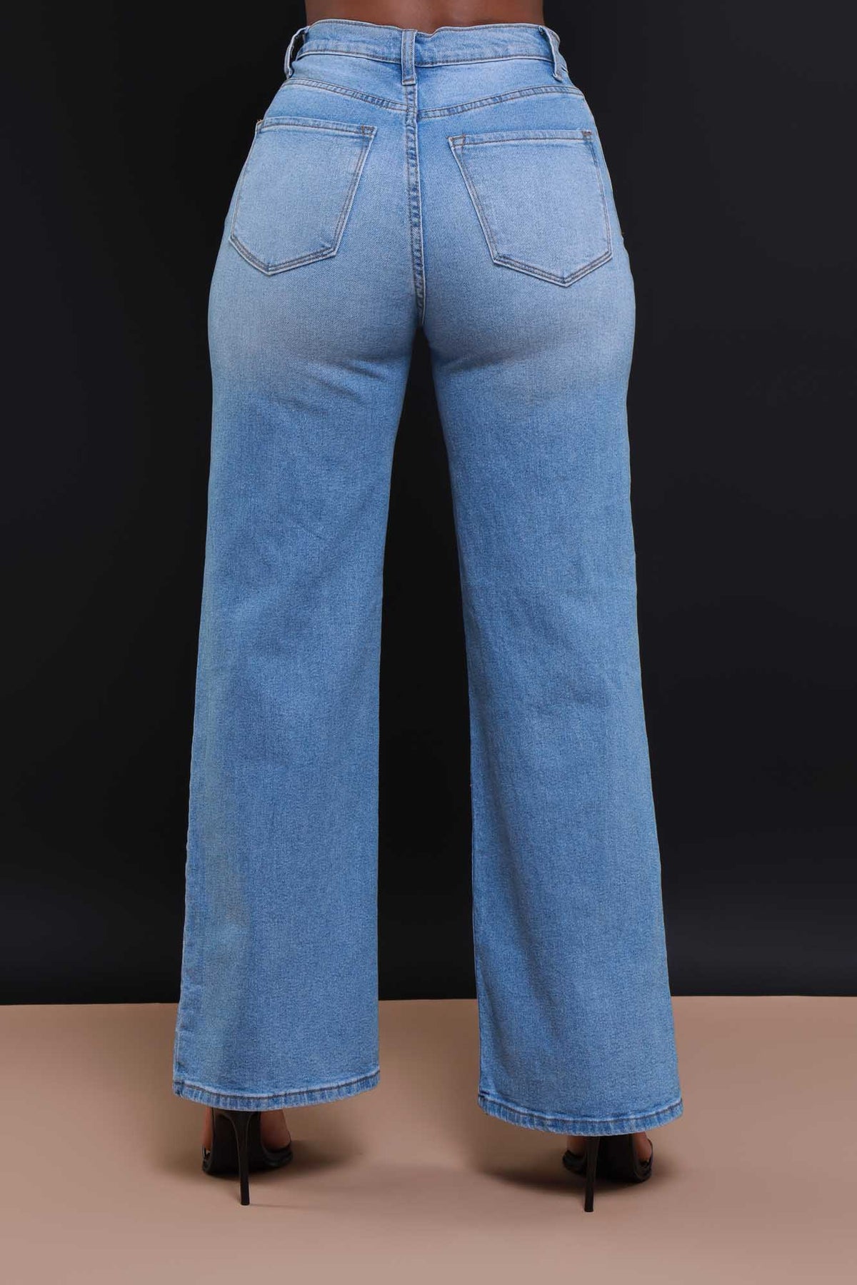 
              Make Way High Rise Ripped Bootcut Jeans - Medium Wash - Swank A Posh
            