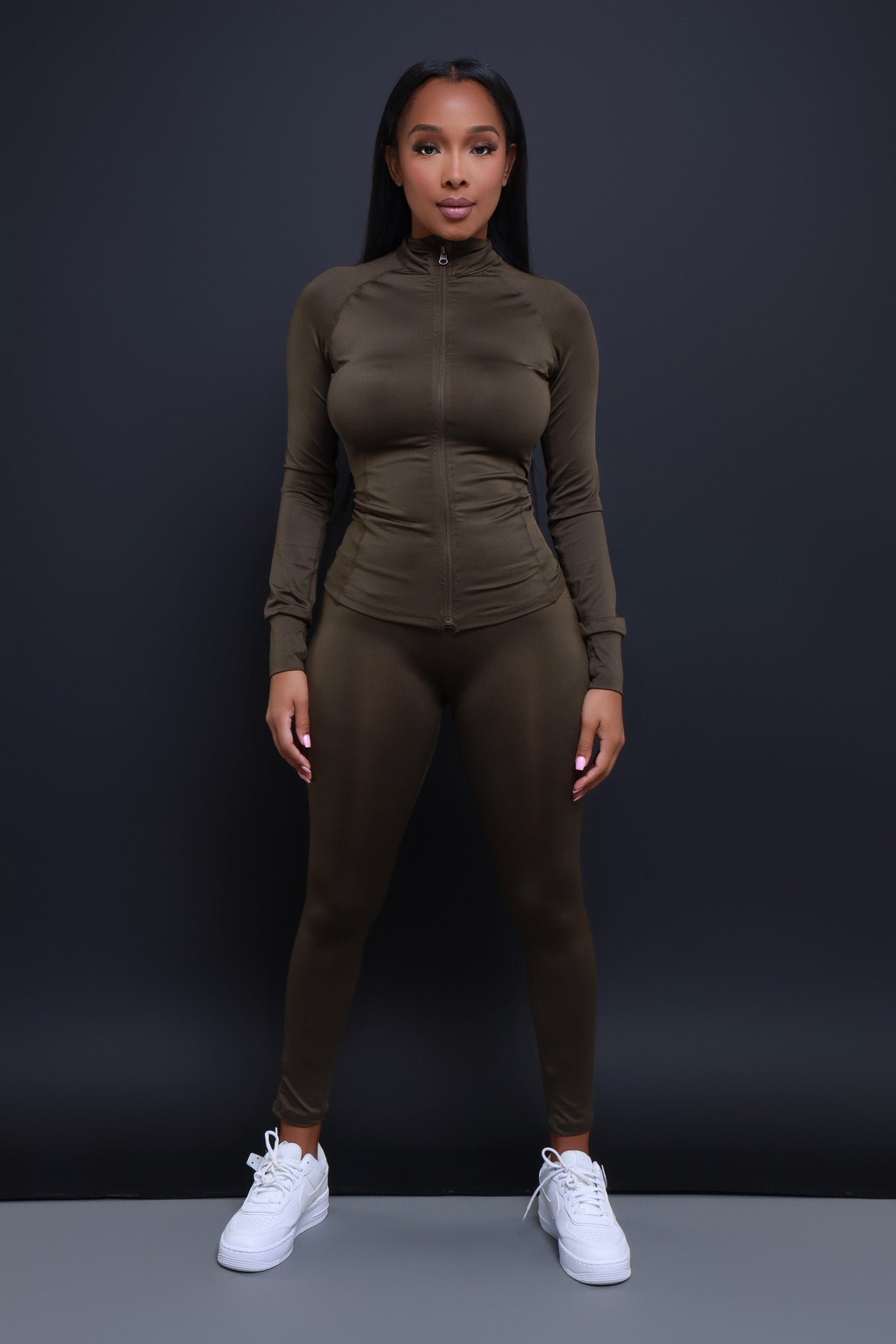 Easy Fit Athletic Set - Olive - Swank A Posh