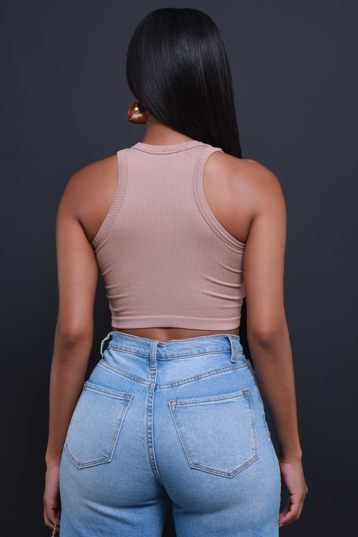 
              First Position Ribbed Crop Top - Nude - Swank A Posh
            