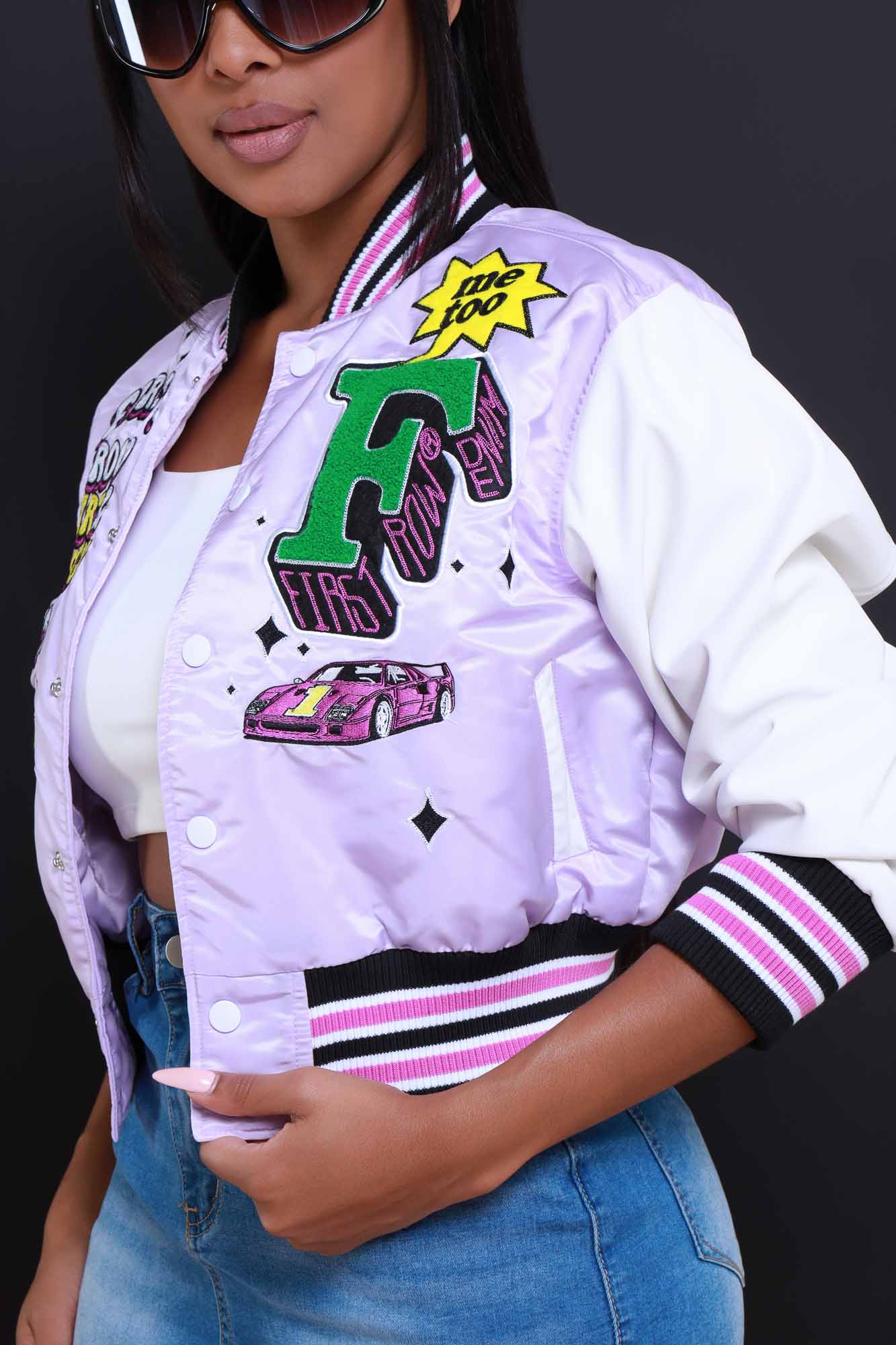 4-H Green and White Varsity Bomber Jacket - The Genuine Leather