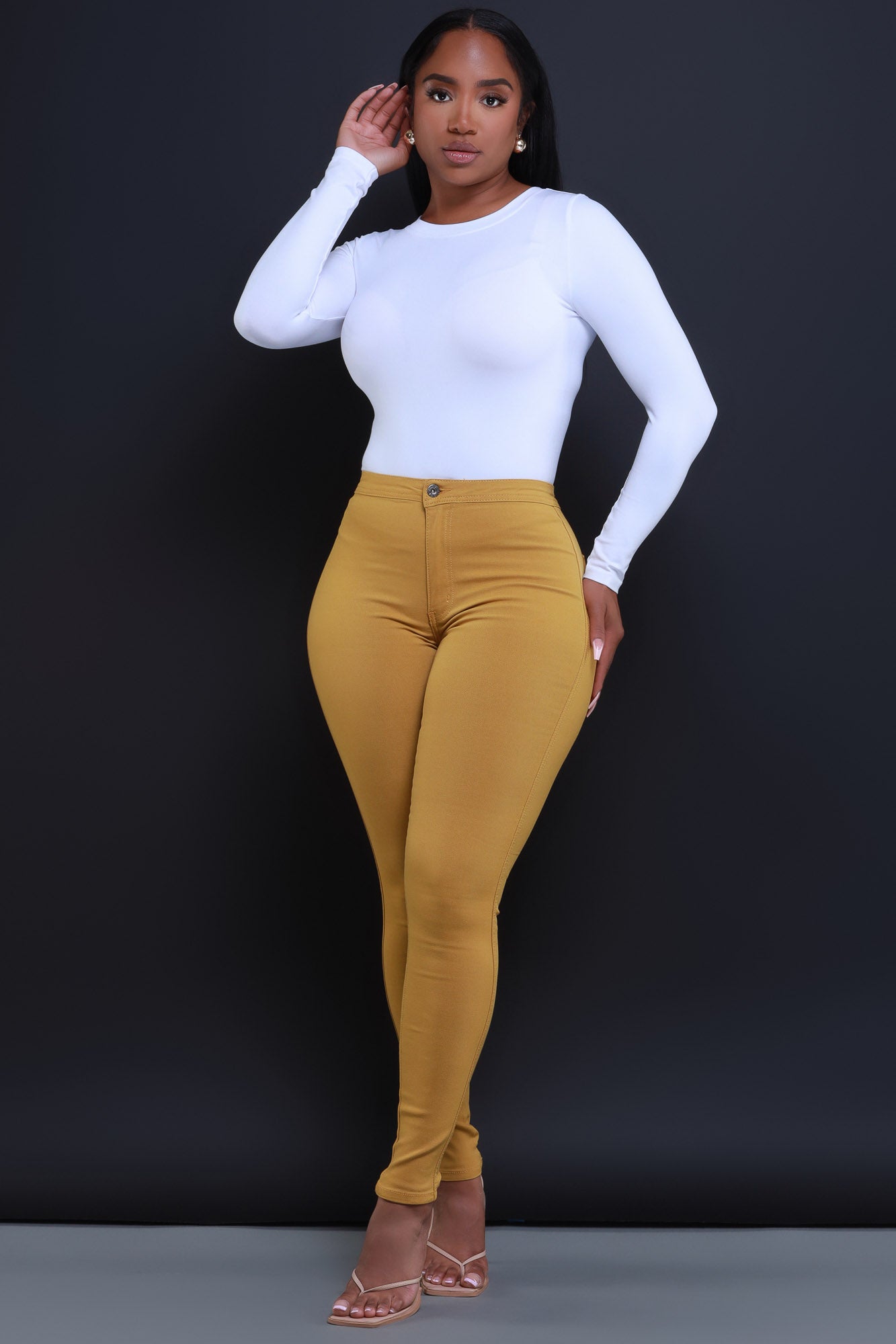 Go The Extra Mile High Waist Butter Soft Pants In Espresso Curves •  Impressions Online Boutique