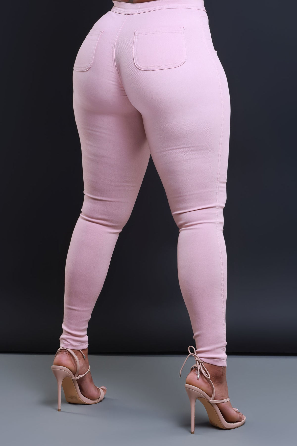
              Super Swank High Waist Stretchy Jeans - Pink - Swank A Posh
            