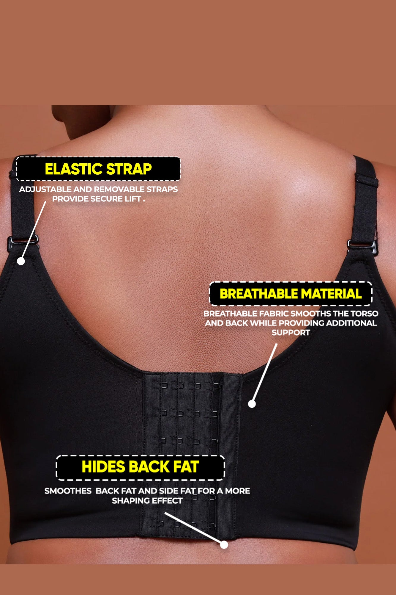 Sports Bra for Women Custom Plus Size Push Up Hide Back Side Fat Sculpting  Uplift Seamless Women Body Shaping Bra, Black, 70B : : Clothing,  Shoes & Accessories