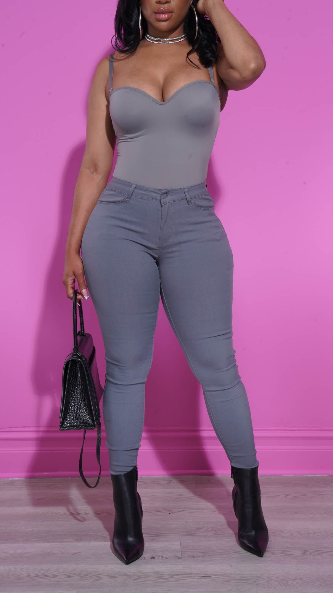 Doctored Form Shapewear Bodysuit - Charcoal Grey No. 124