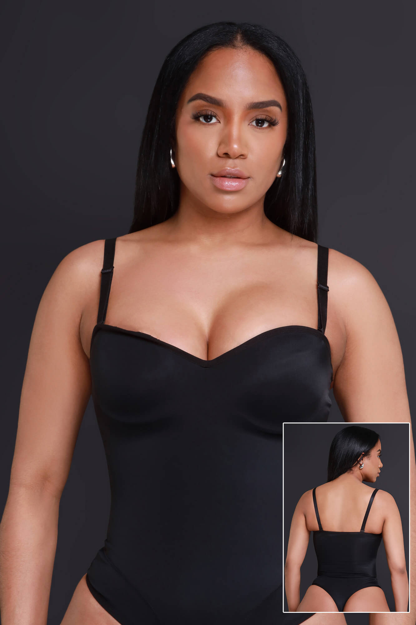 Doctored Form Shapewear Thong Bodysuit - Black No. 126 - Swank A Posh