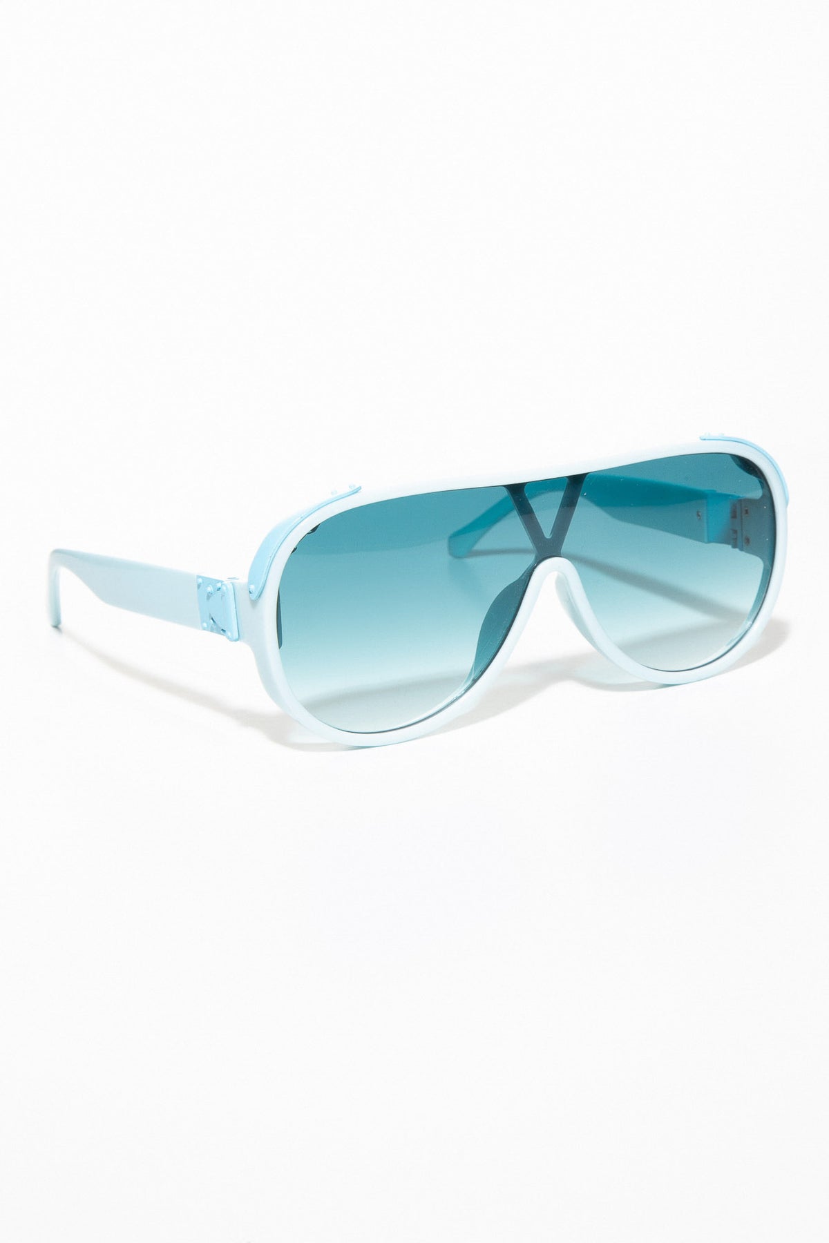 
              Blindside Colorful Shield Sunglasses - Blue - Swank A Posh
            