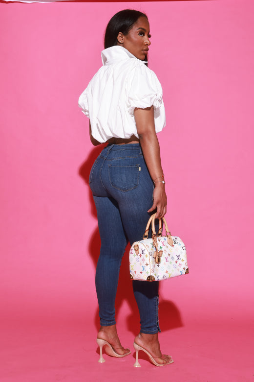 Deal Breaker High Rise Jeans - Medium Wash
