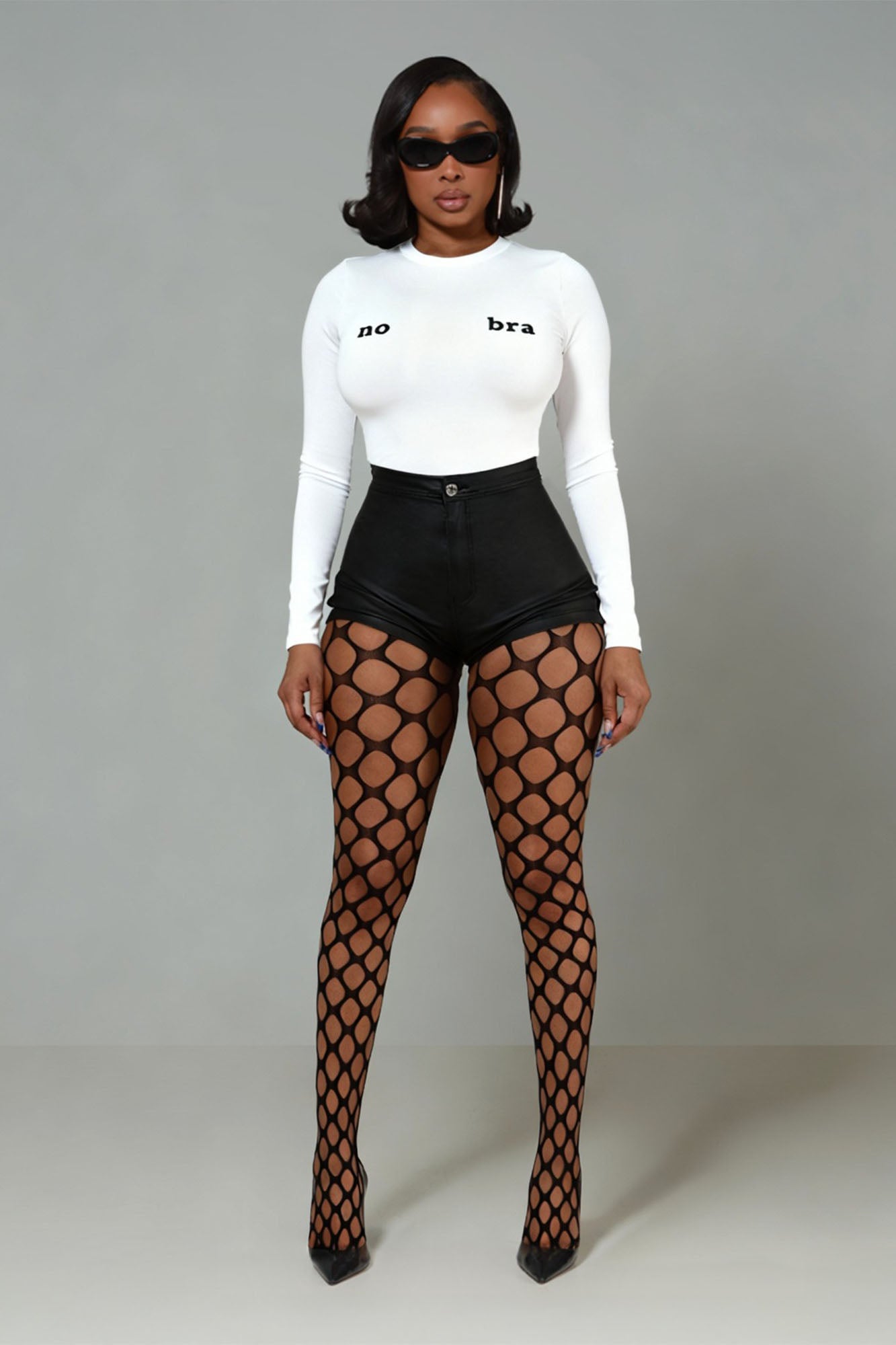 Born For This Faux Leather Shorts - Black