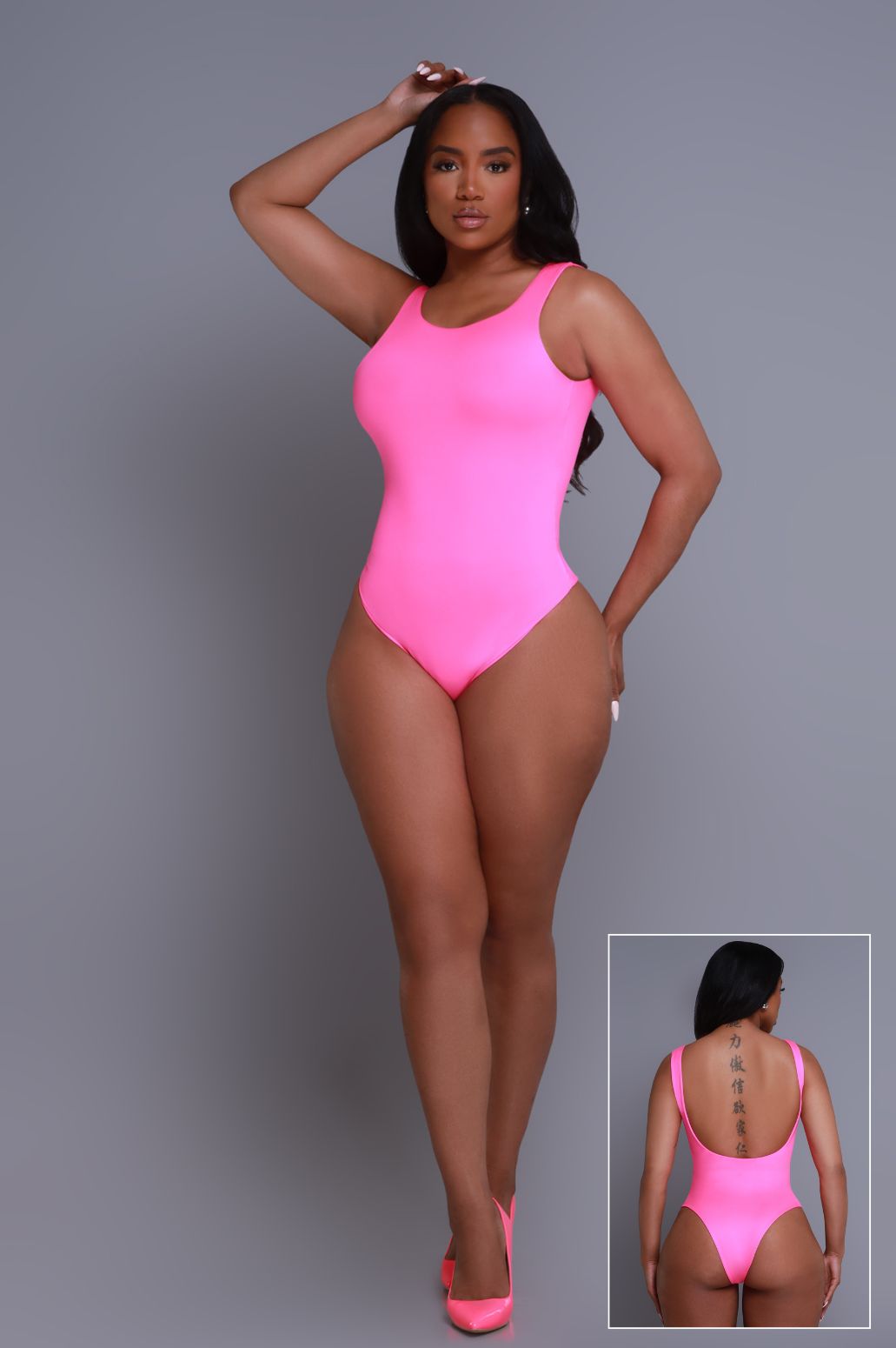 Second Skin Sculpting Sleeveless Bodysuit - Fuchsia - Swank A Posh