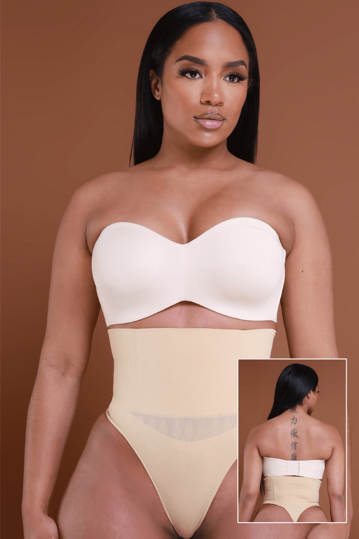 Stomach Control Mid Rise Shaper Panty - Nude No.148 - Swank A Posh