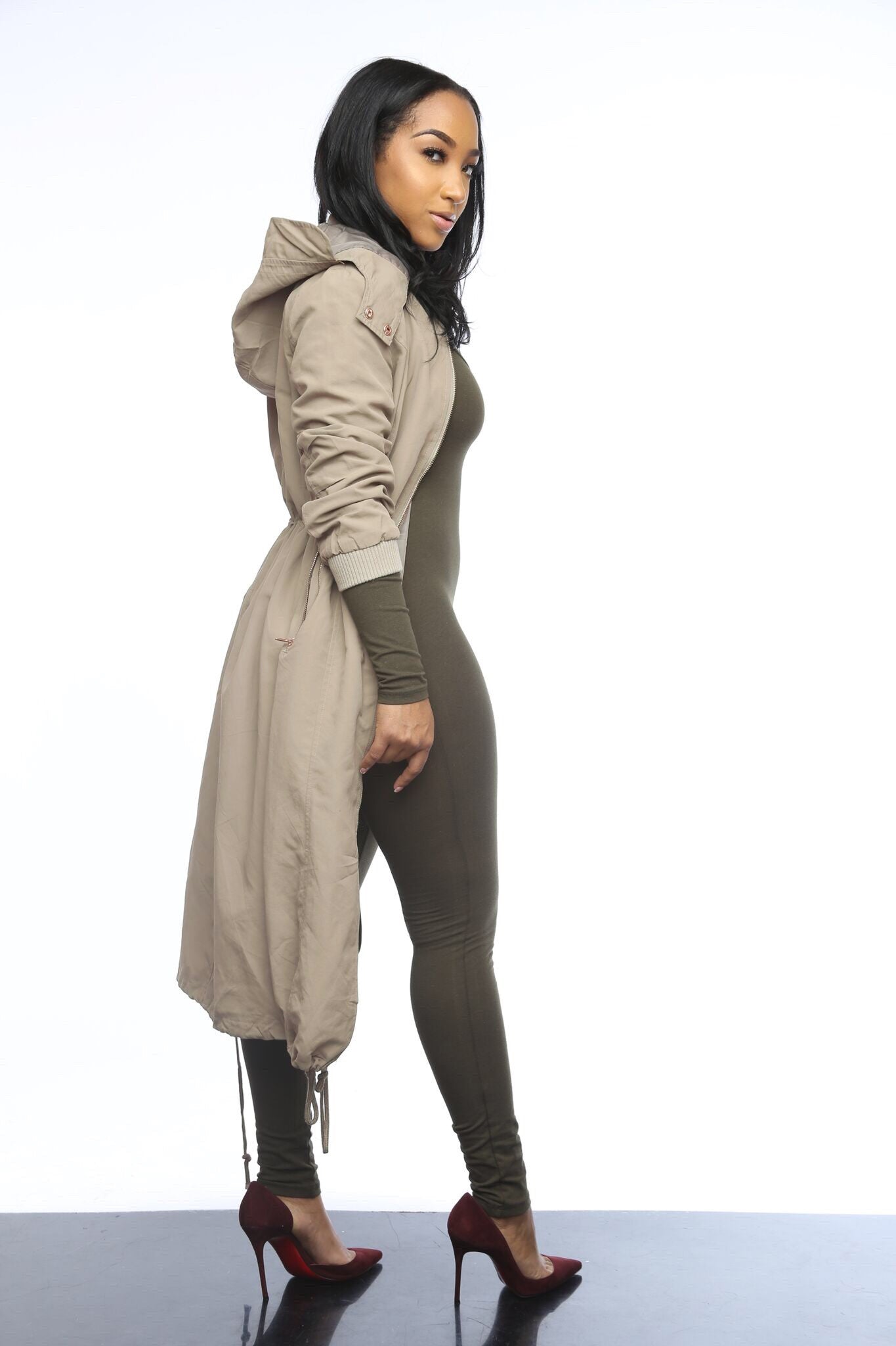 Not Your Average Bomber Parka - Khaki - Swank A Posh