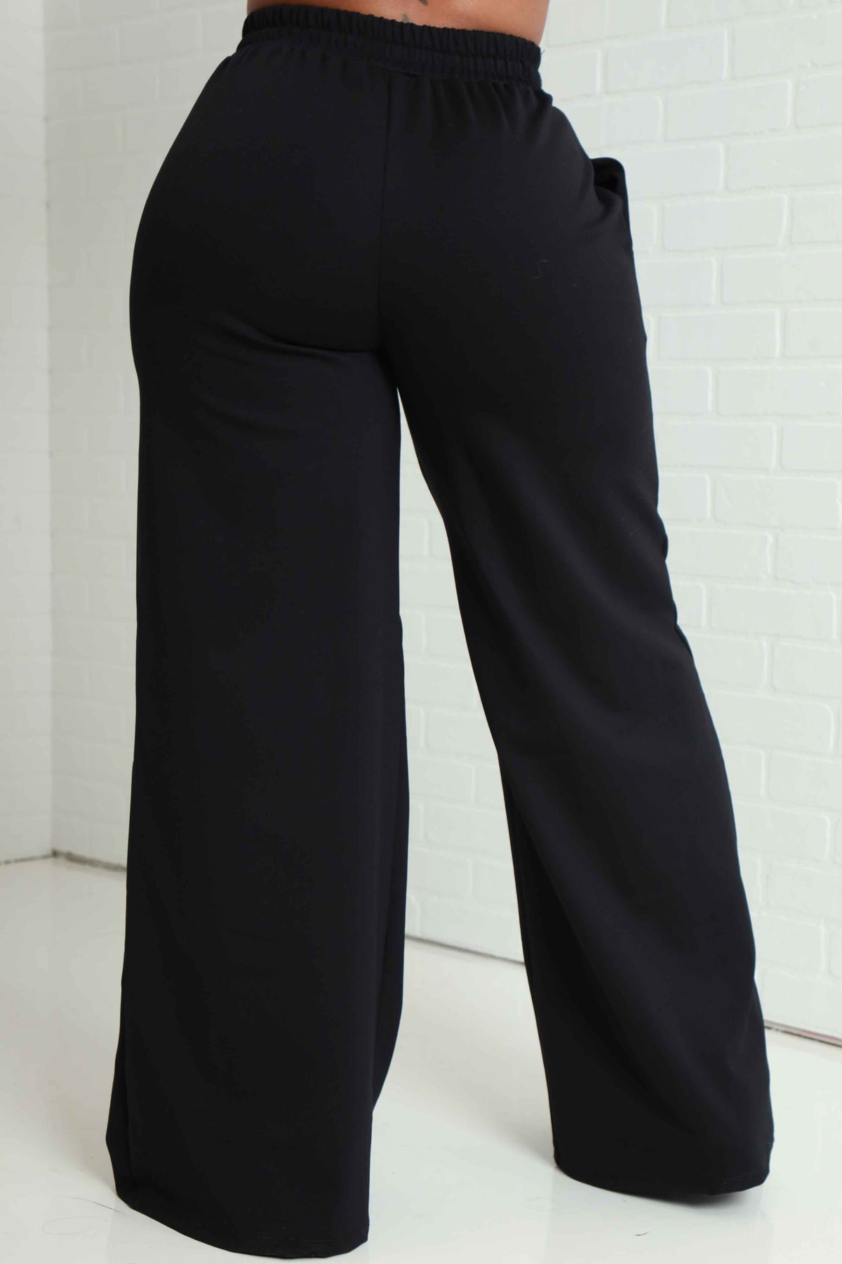 
              Day Off Wide Flare Pants - Black - Swank A Posh
            