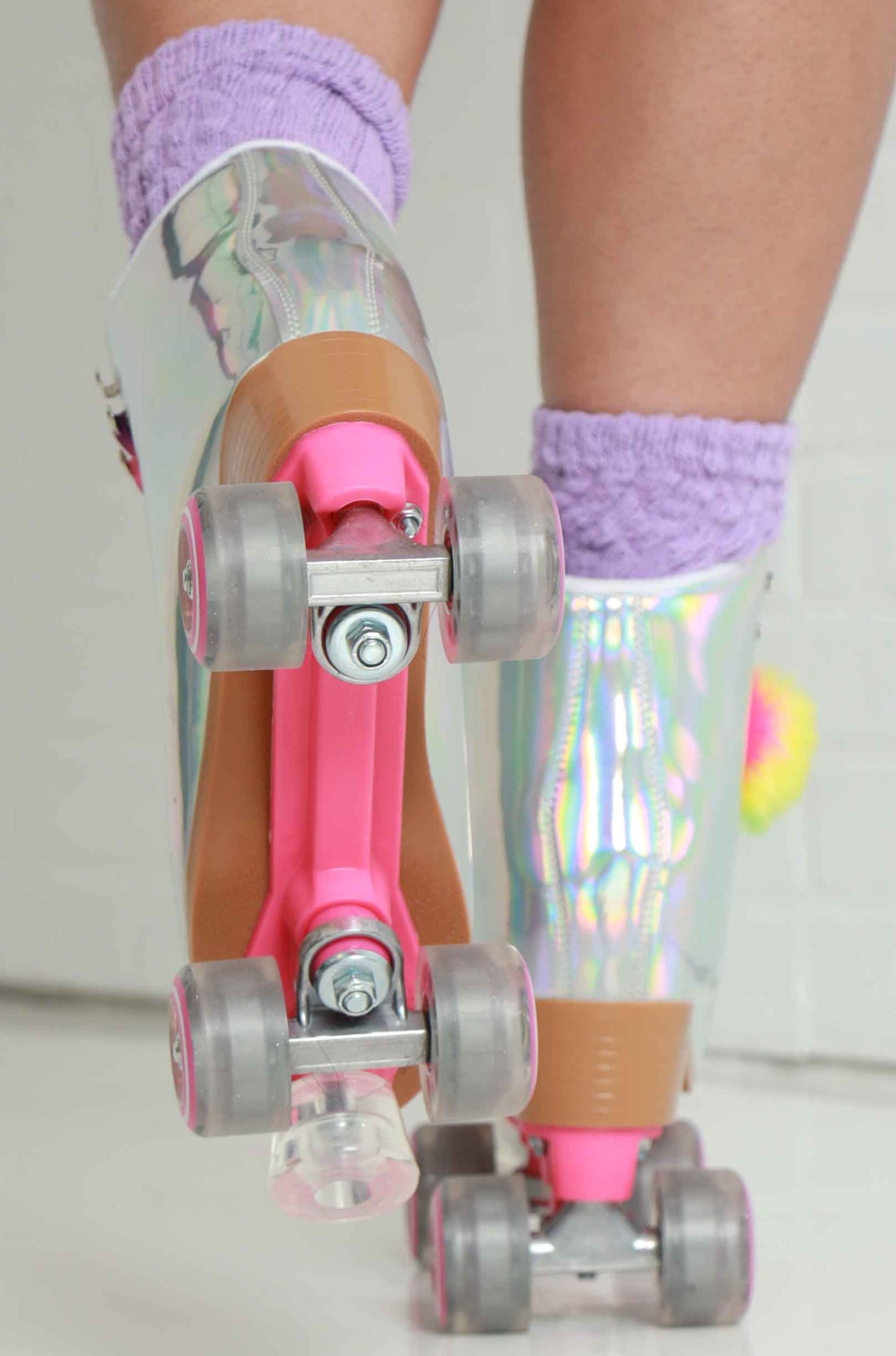 Roller skates with pom-poms. I had this exact pair as a hand me down from a  girl cousin. And I LOVED 'em! WOW>>HA…