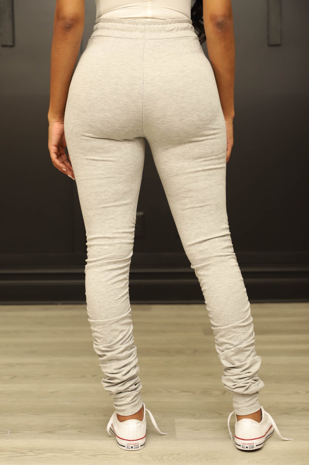 
              Now Or Never Ruched Leggings - Heather Grey - Swank A Posh
            