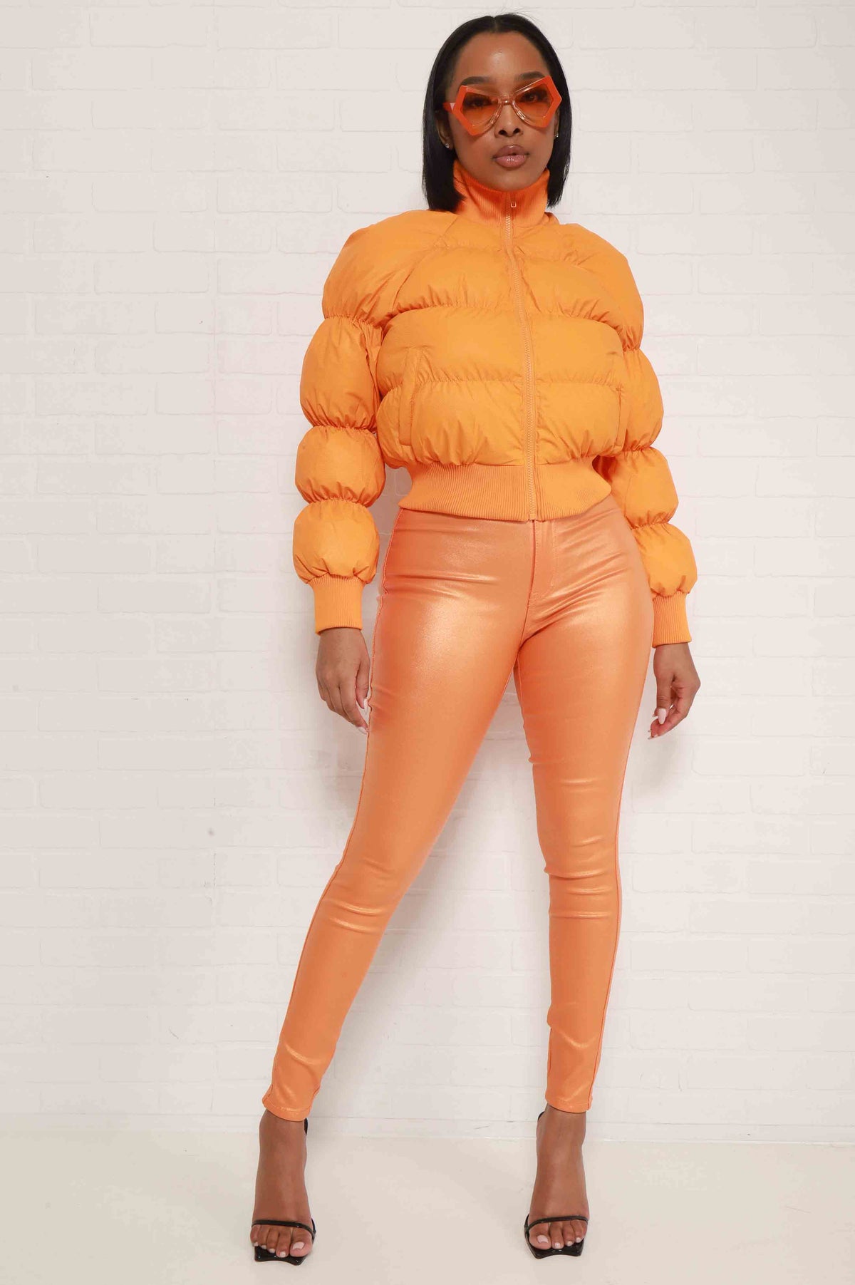 
              Pack Light Puffer Jacket - Orange - Swank A Posh
            