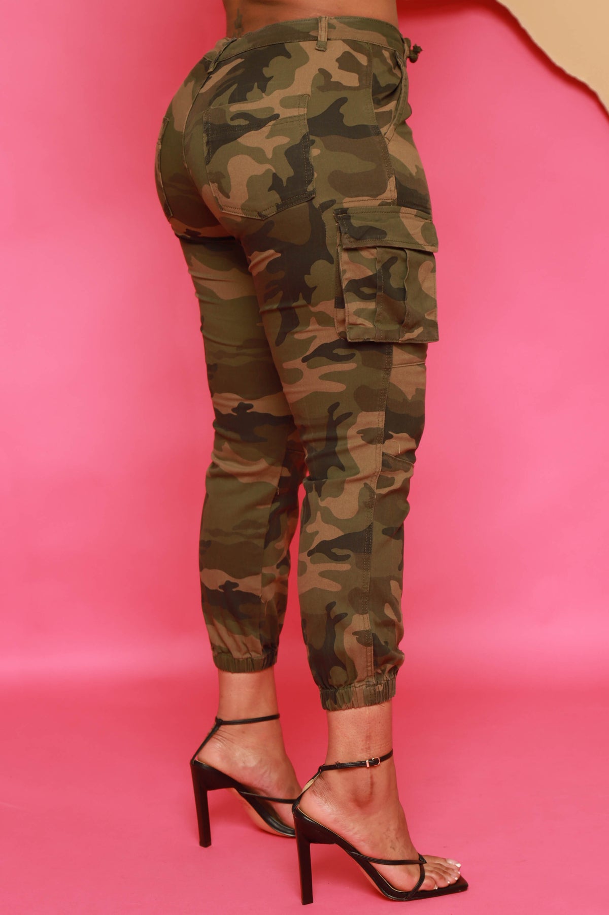 
              Unstoppable High Rise Cargo Joggers - Camouflage - Swank A Posh
            