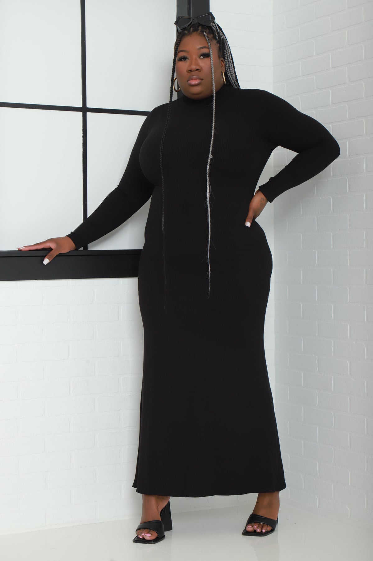 
              Always You Cellulite Deleter Ribbed Maxi Dress - Black - Swank A Posh
            