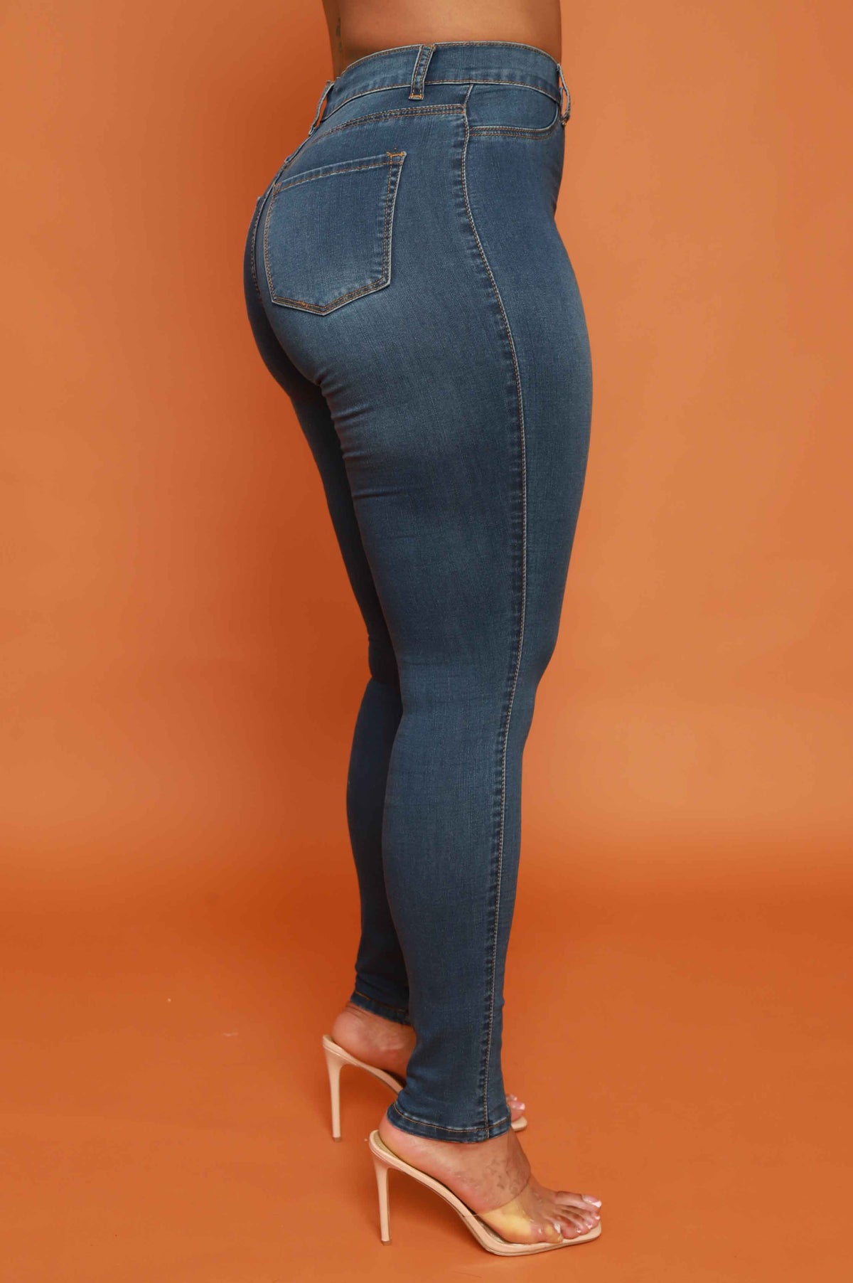 
              Every Morning Hourglass High Rise Stretchy Jeans - Medium Wash - Swank A Posh
            