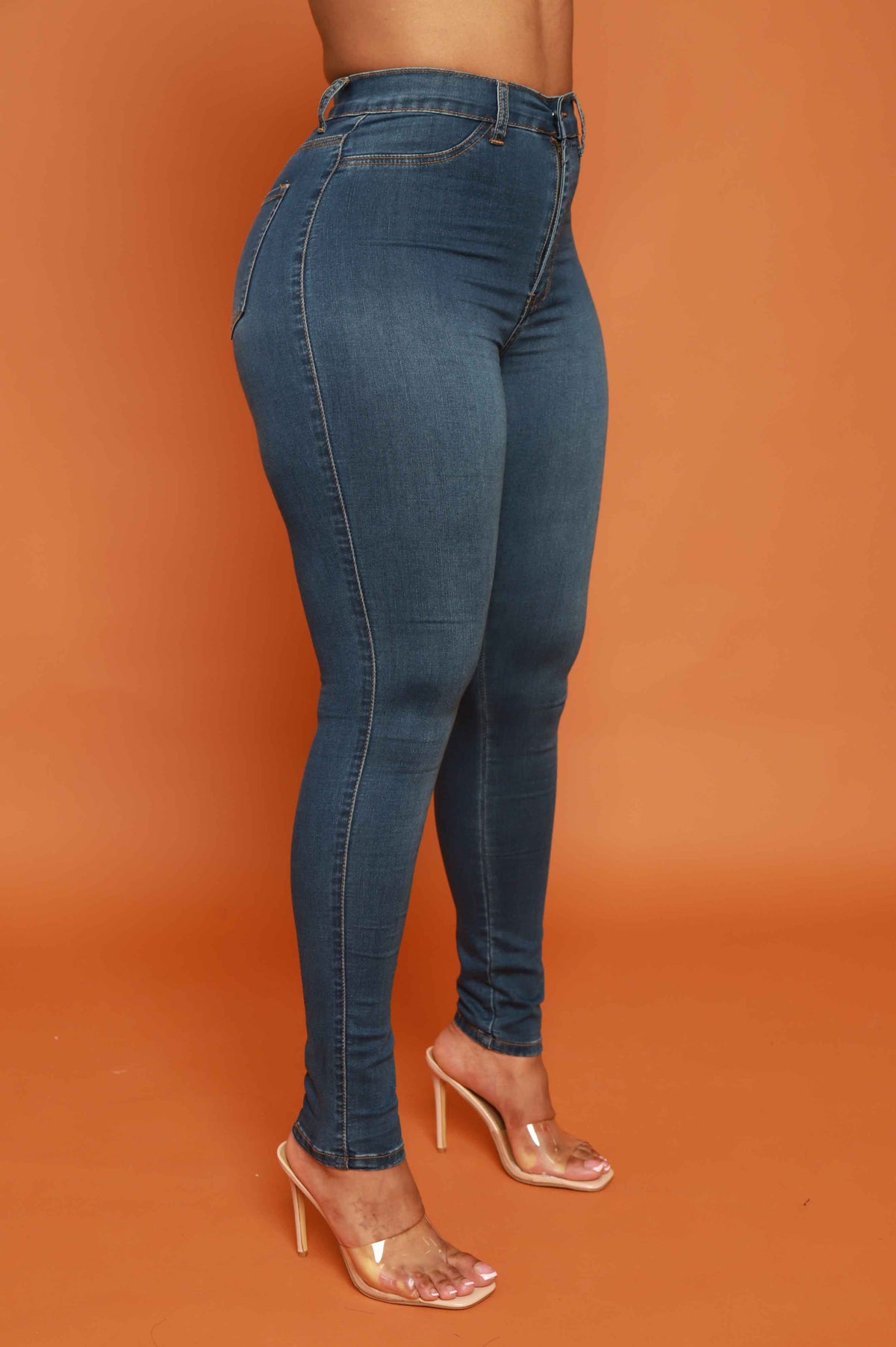 
              Every Morning Hourglass High Rise Stretchy Jeans - Medium Wash - Swank A Posh
            