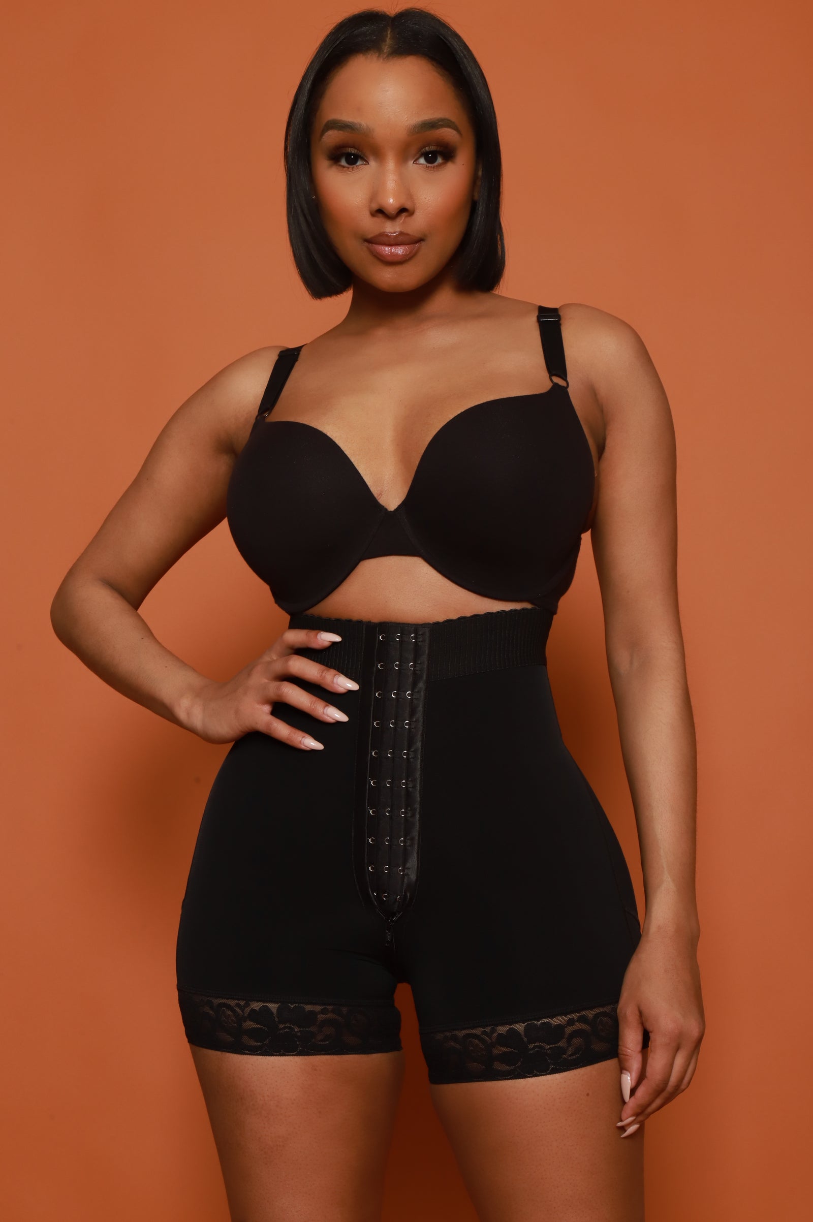 Faja Mid Rise BBL Shorts - Black No. 226 - Swank A Posh