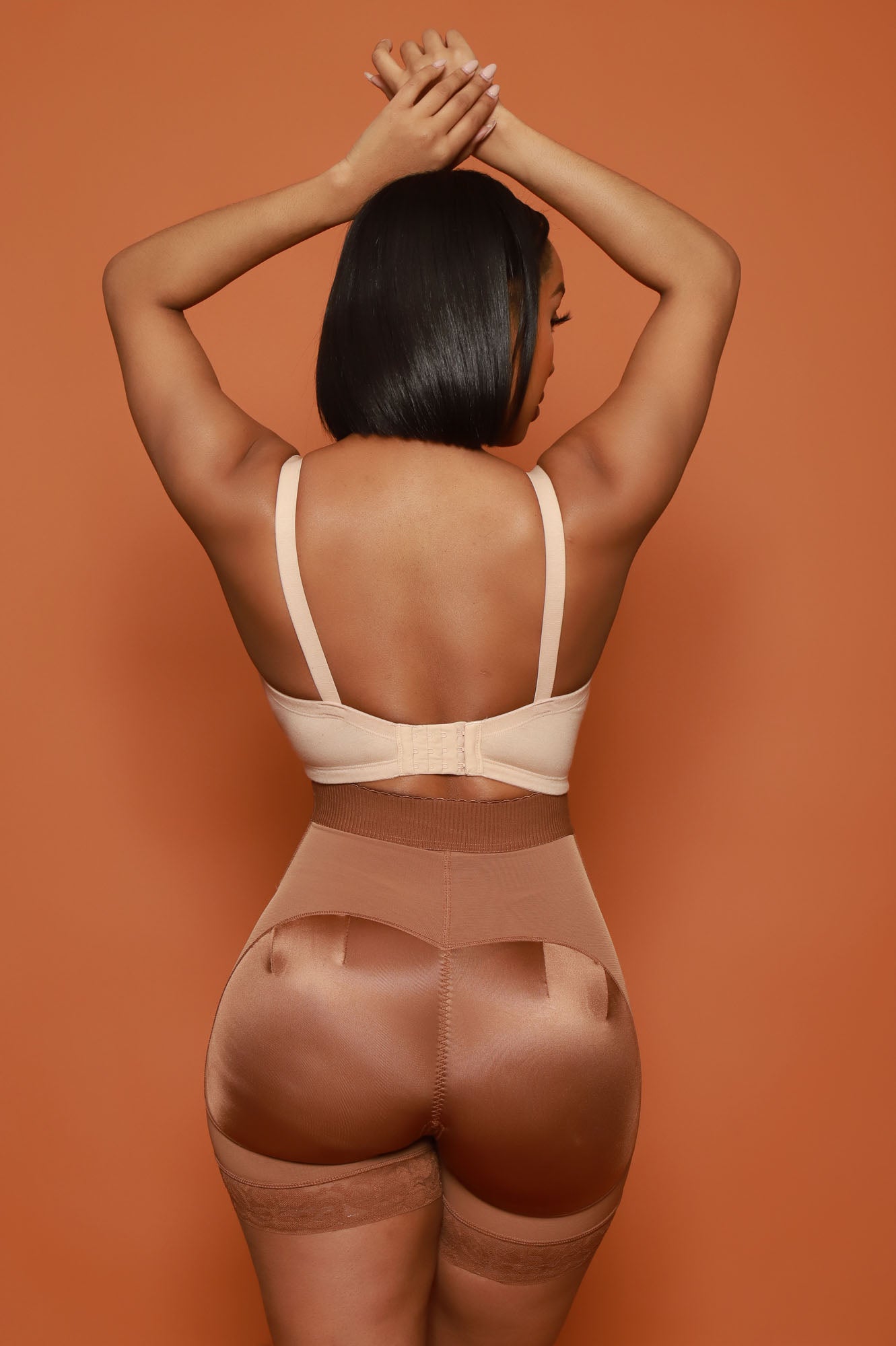 Faja Mid Rise BBL Shorts - Brown No. 226 - Swank A Posh
