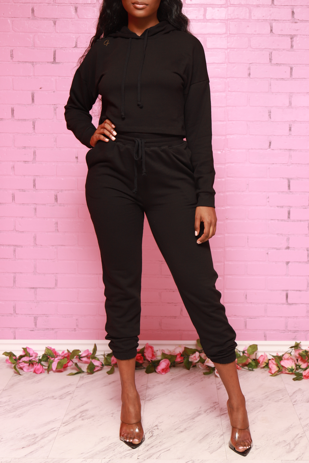 
              Just In Time Jogger Set - Black - Swank A Posh
            