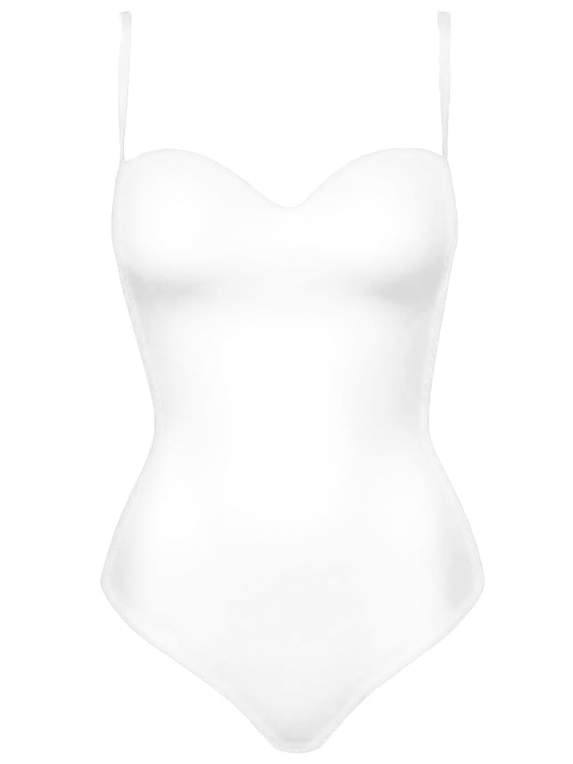 Doctored Form Shape Wear Bodysuit - White No. 124 - Swank A Posh
