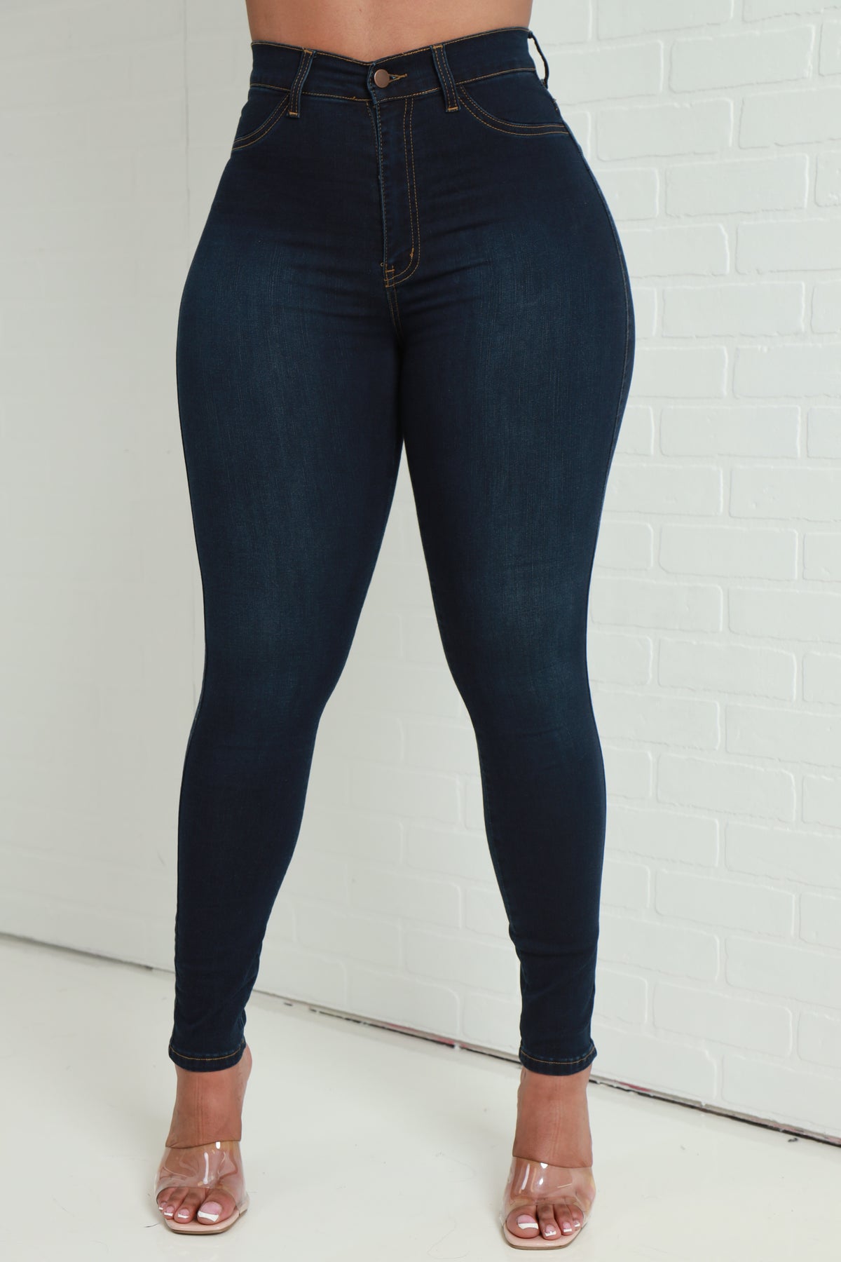 
              Every Morning Hourglass High Rise Stretchy Jeans - Dark Wash - Swank A Posh
            